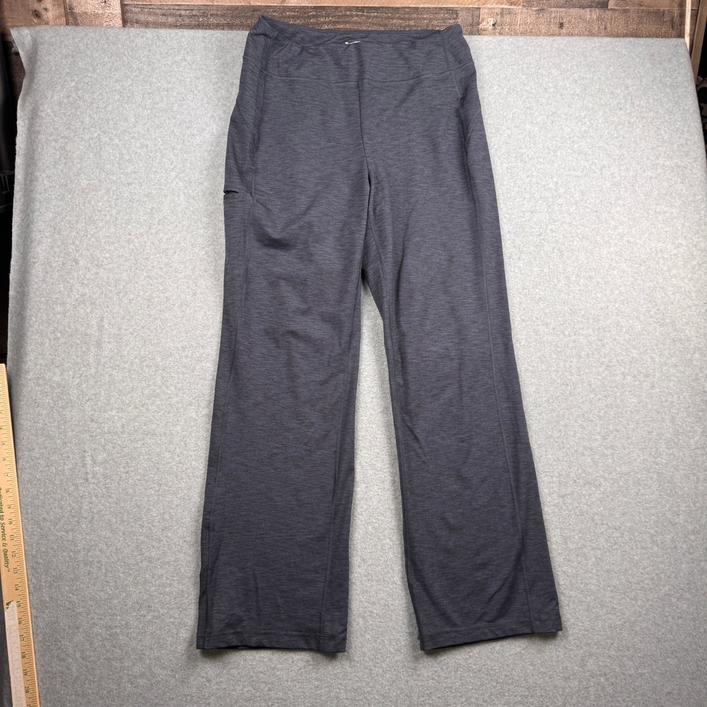 Duluth Trading Noga Pants Womens M x 31 Gray Heathered Straight Workout Hiking
